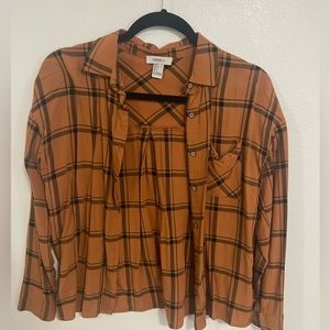 Plaid flannel forever 21 size small